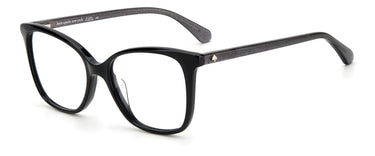 Premium Women Kate Spade Model Eyeglasses: Darcie - Black- SpecSMART Eye Clinic (Diagonal View)